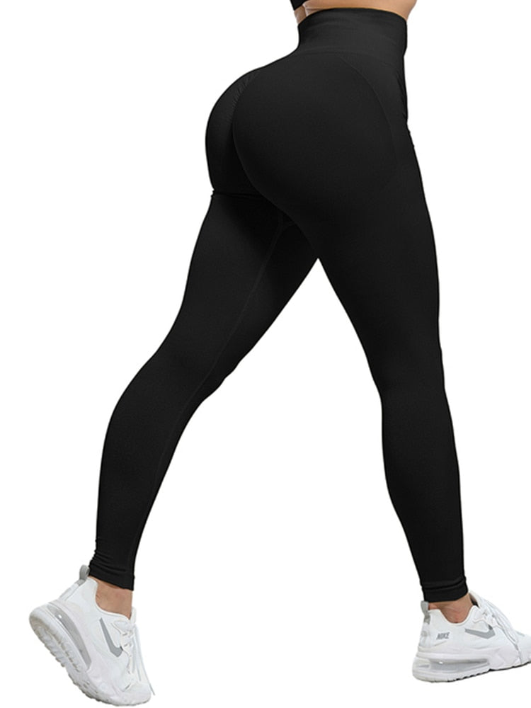 Seamless Booty Leggings Women Gym Two Piece Set