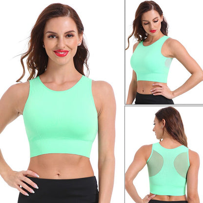 Women Yoga Shirts Breathable Mesh