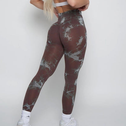 New Lightning Marble Scrunch Butt Leggings