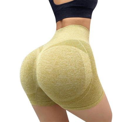 Lady Yoga Shorts High Waist Workout Shorts Fitness