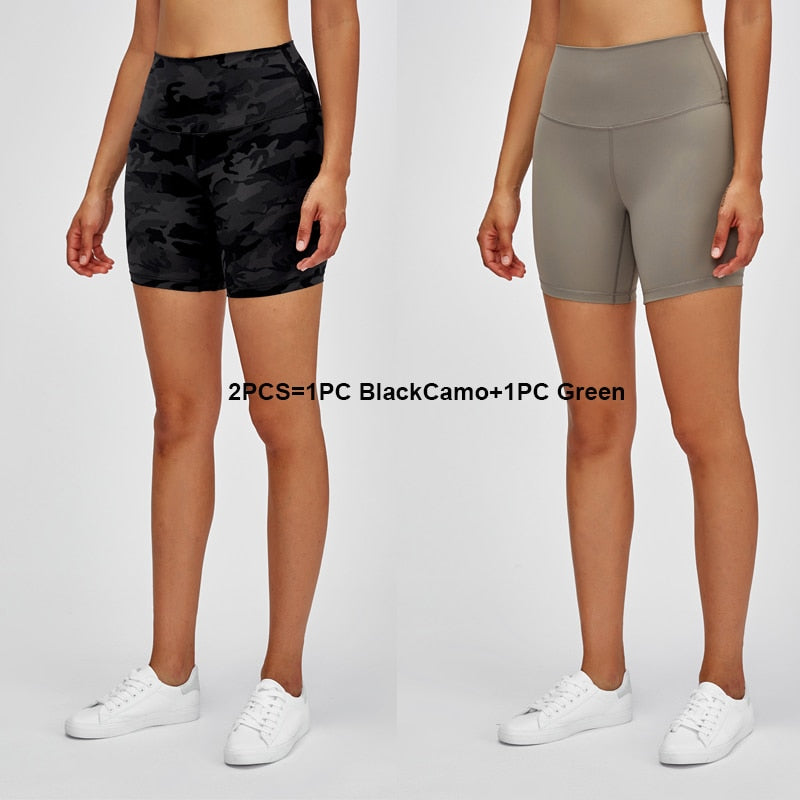 PHYSICAL High Waisted Workout Shorts Stretchy