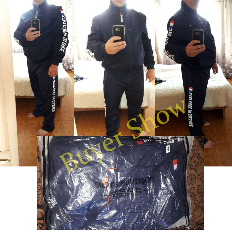 Men Running Sets Autumn Sportswear Sport Suit