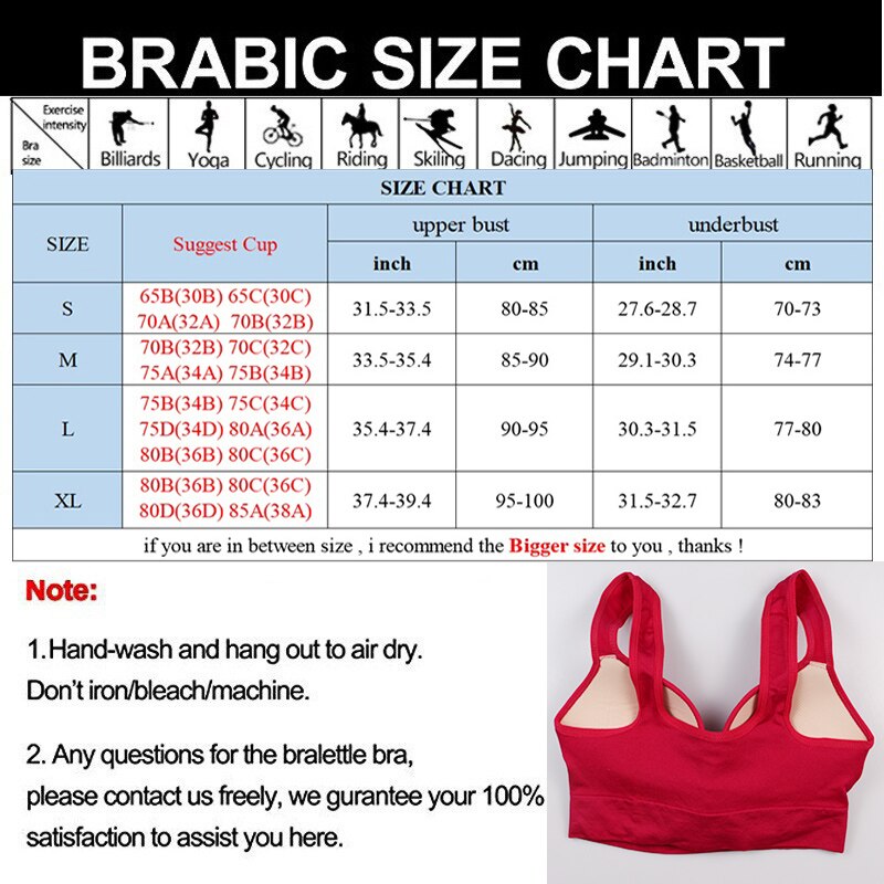 Sports Bra for Women Gym Push Up Yoga Sportwear