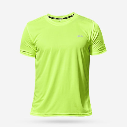 Multicolor Quick Dry Short Sleeve Sport T Shirt Gym