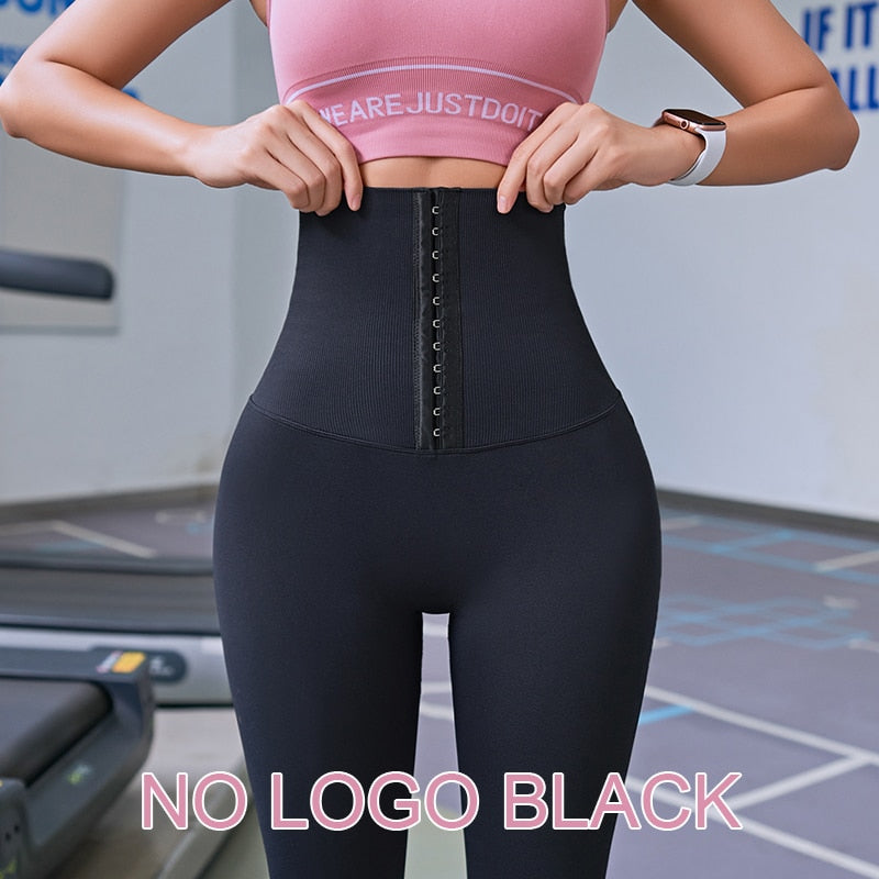 Corset Waist Shaping Pants Push Hip Yoga Shorts