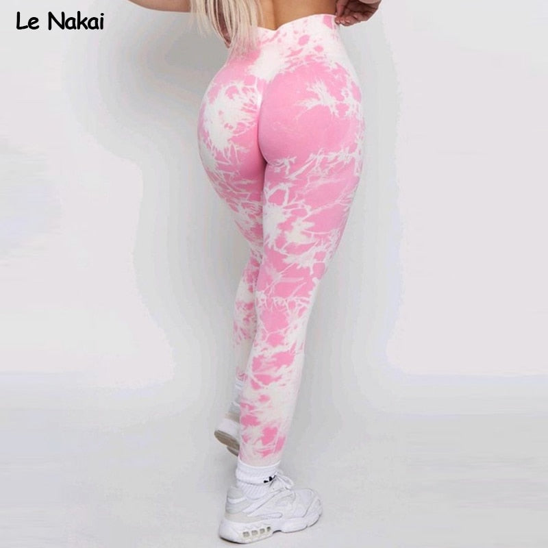 New Lightning Marble Scrunch Butt Leggings