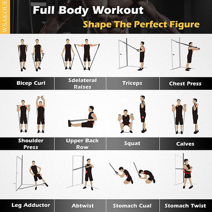 Fitness Resistance Pull Rope Rubber Band Yoga Elastic Belt