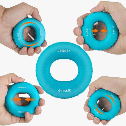 Hand Exerciser Train Fingers Strength Silicone Grip Ring