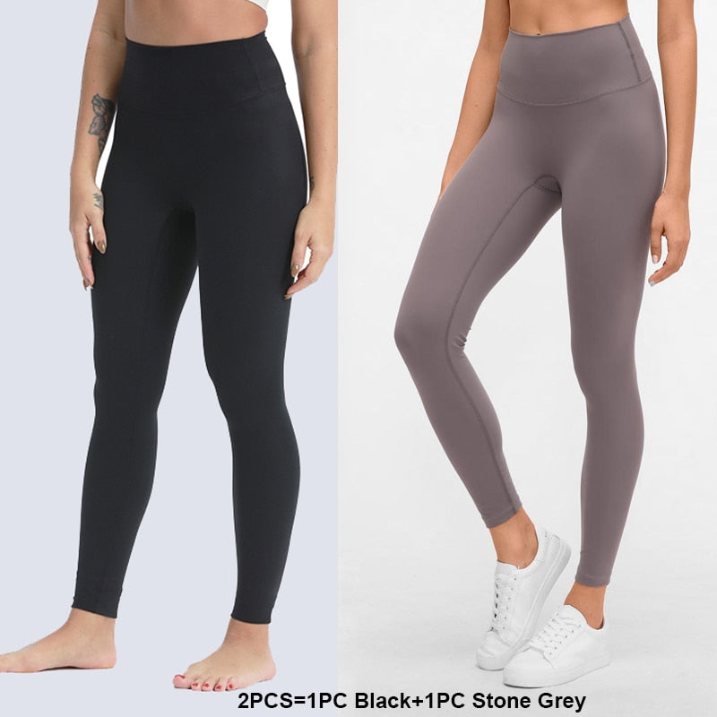 Yoga Leggings No Front Seam Buttery Soft Workout Leggings