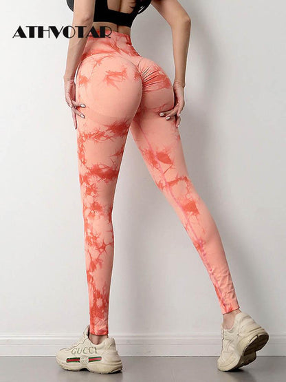 Women Sexy Bubble Butt Leggings High Waist Seamless