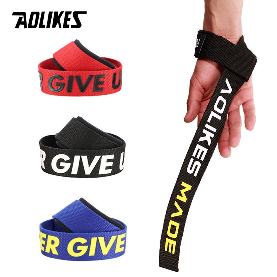 1 Pair Weight lifting Wrist Straps Fitness Bodybuilding