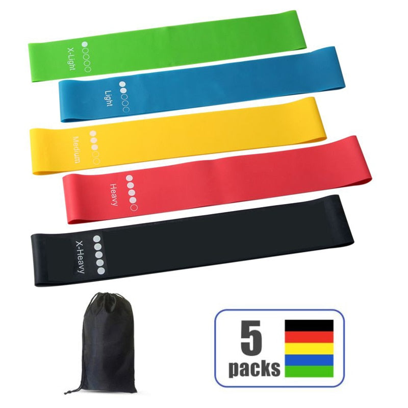 Yoga Resistance Rubber Bands For Fitness 5 Level