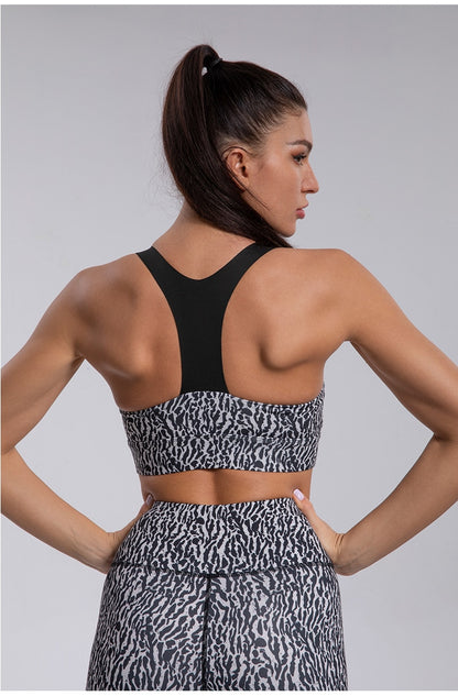 Leopard Print Yoga Set Women Clothing Pants Suit