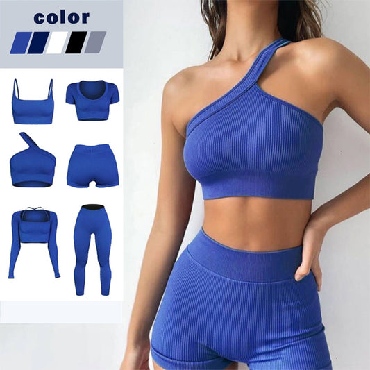 Seamless Yoga Set Female Women Crop Top