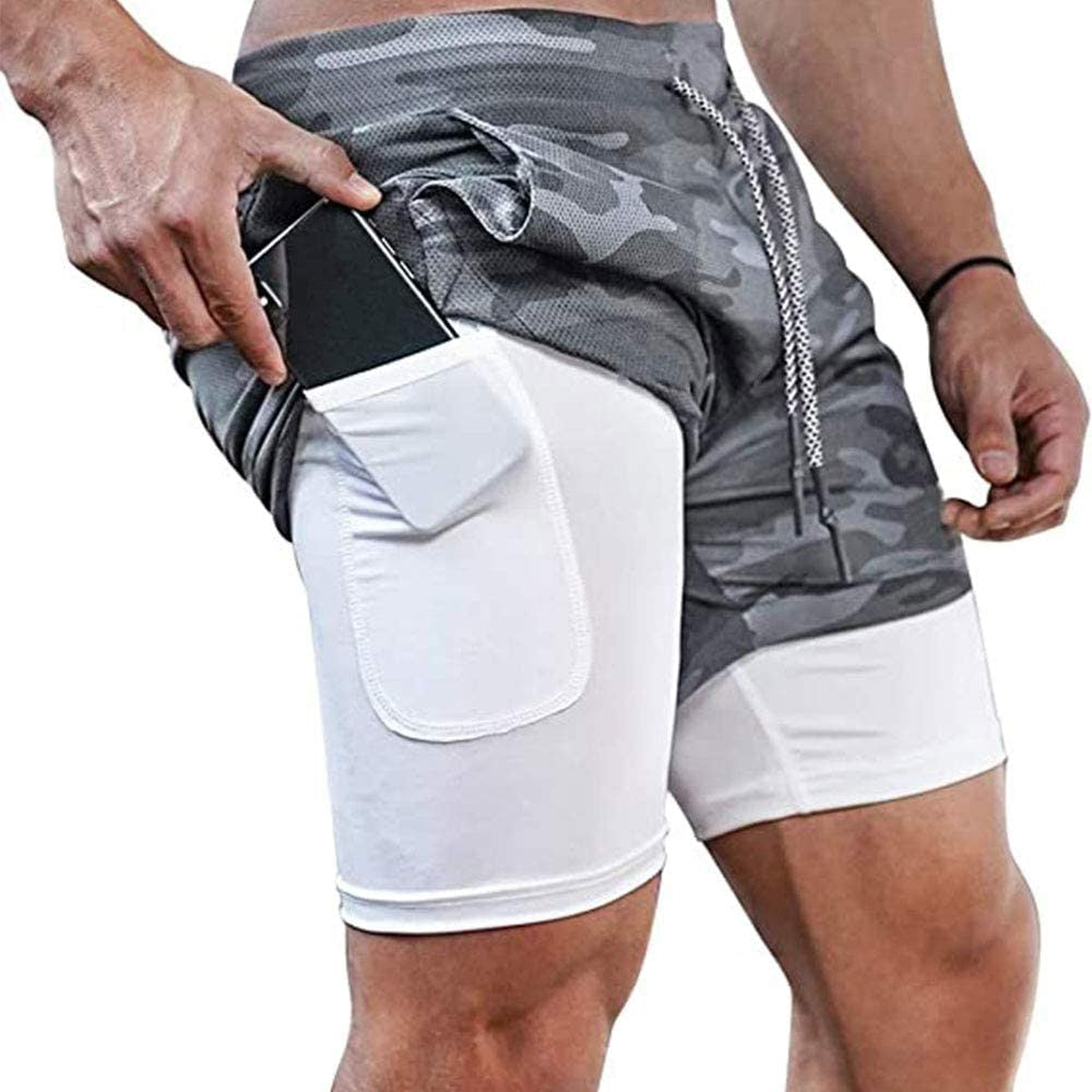 Running Shorts Men Fitness Gym Training Sports