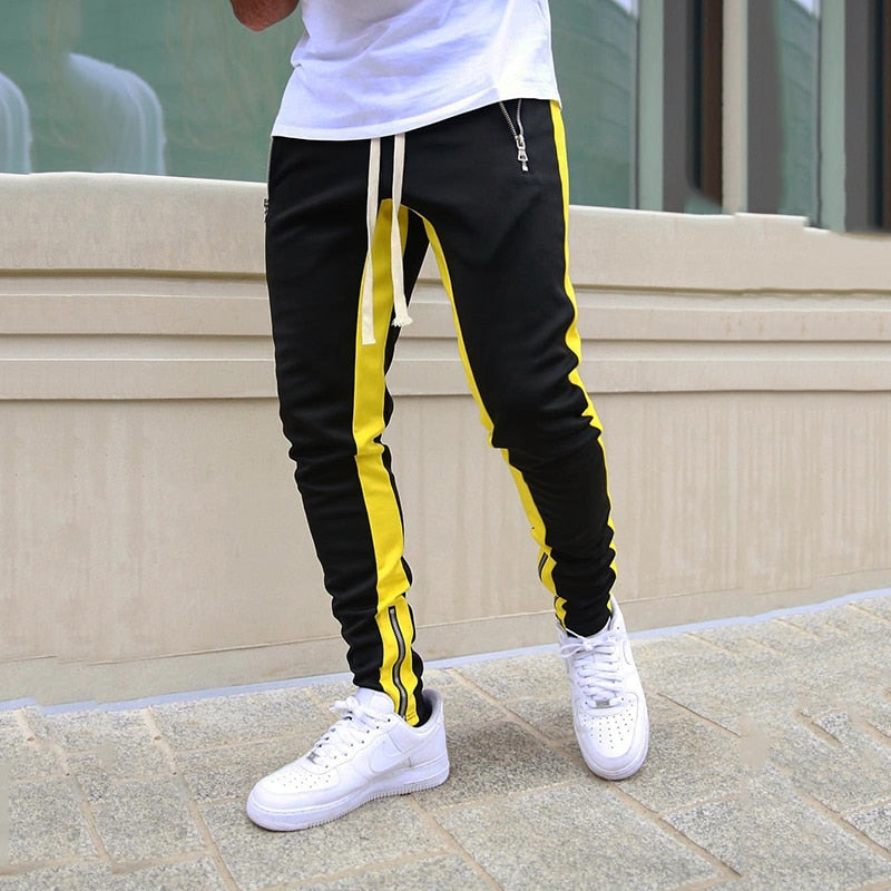 Men Sports Tracksuits Pants Skinny Sweatpants Male