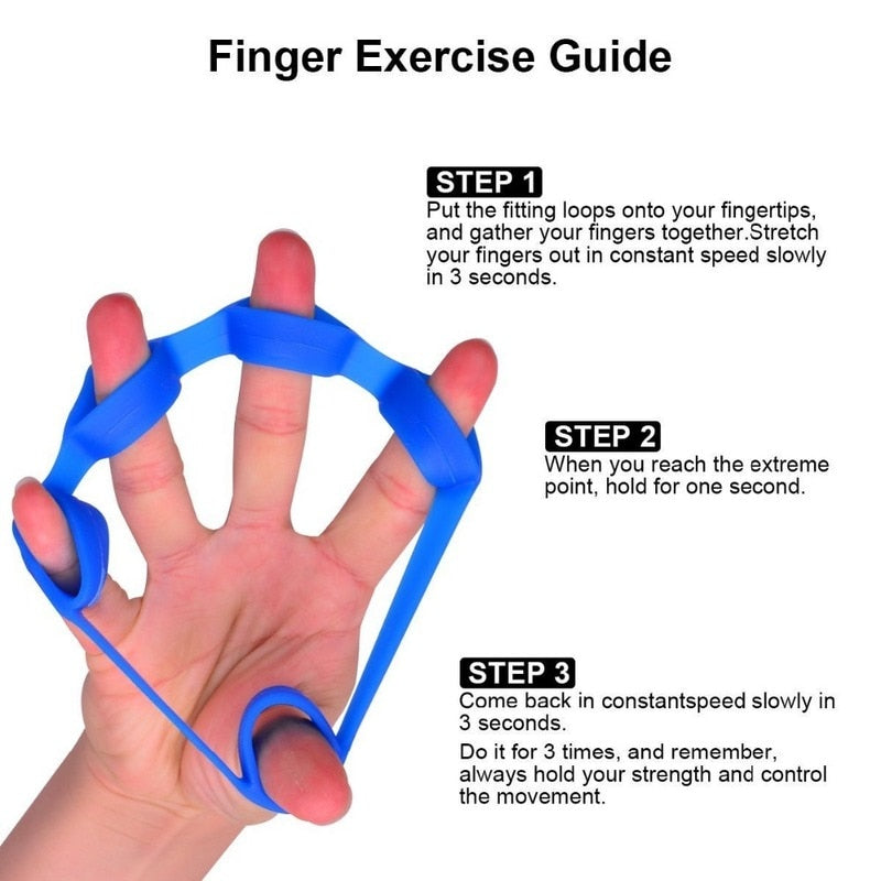 Hand Gripper Silicone Finger Expander Exercise