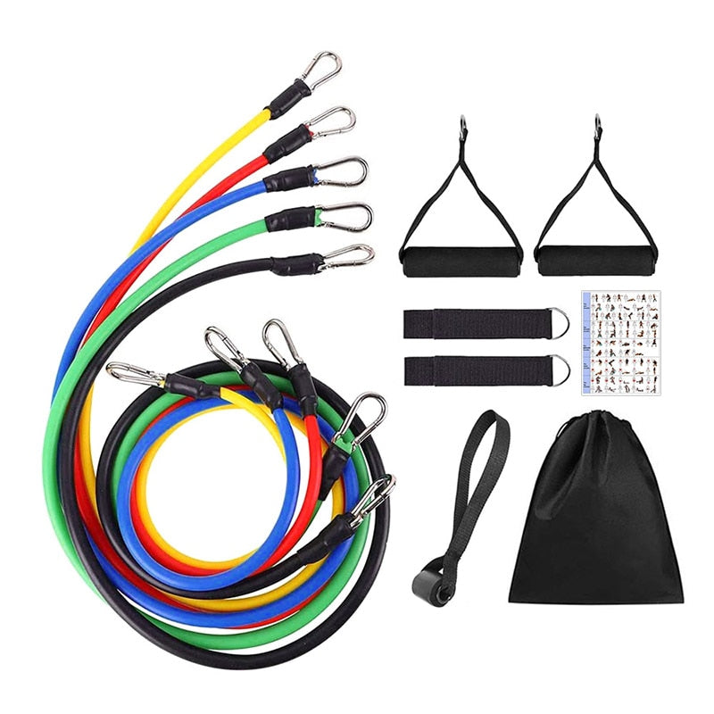 Latex Resistance Bands CrossFit Training Exercise Yoga