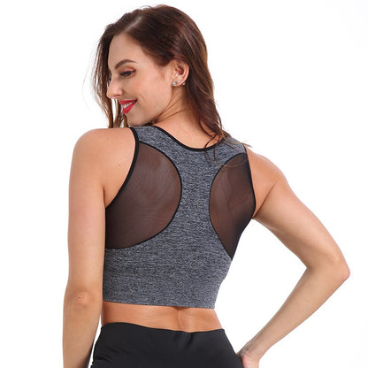 Women Yoga Shirts Breathable Mesh