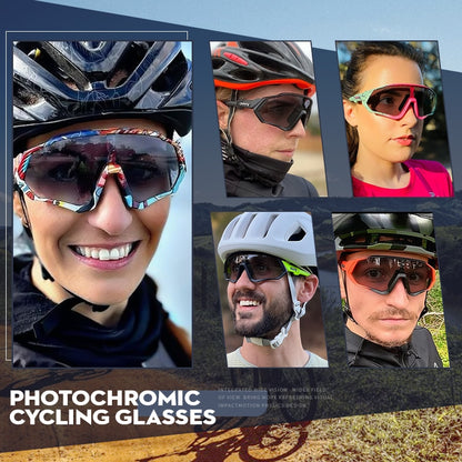 Photochromic Cycling Sunglasses Men Women Sport Road