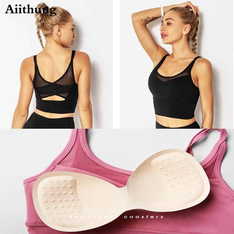 Yoga Bras Fitness Shirts Running Tops Sports Bra Gym