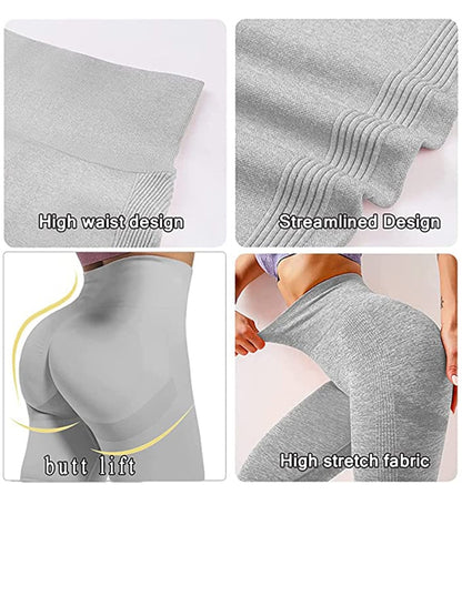 Women Seamless Workout Leggings High Waist Push Up