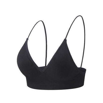 Fitness Yoga Top Deep V Sexy Triangle Cup Bralette