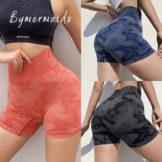 Gym Yoga Shorts Seamless High Waist Sweatpants