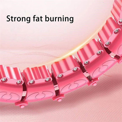 24 Knots Weighted Hoola Fitness Hoop Adult Smart Hula Thin Waist Weight Loss