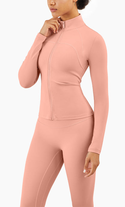 High Neck Slim Fitness Yoga Long Sleeve