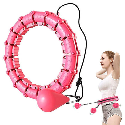 24 Knots Weighted Hoola Fitness Hoop Adult Smart Hula Thin Waist Weight Loss