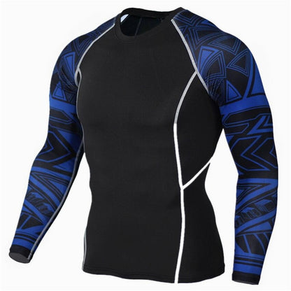 Sportwear Rashgard Sport Shirt Men Compression Pants Punisher Gym Running Shirt Men Fitness Leggings Clothes Tight Suit