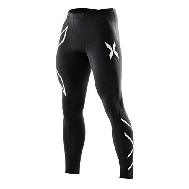 Compression Pants Men Sport Tights Leggings Men's for Man Mens Running Gym Sports Fitness Quick Dry Fit Workout White Black