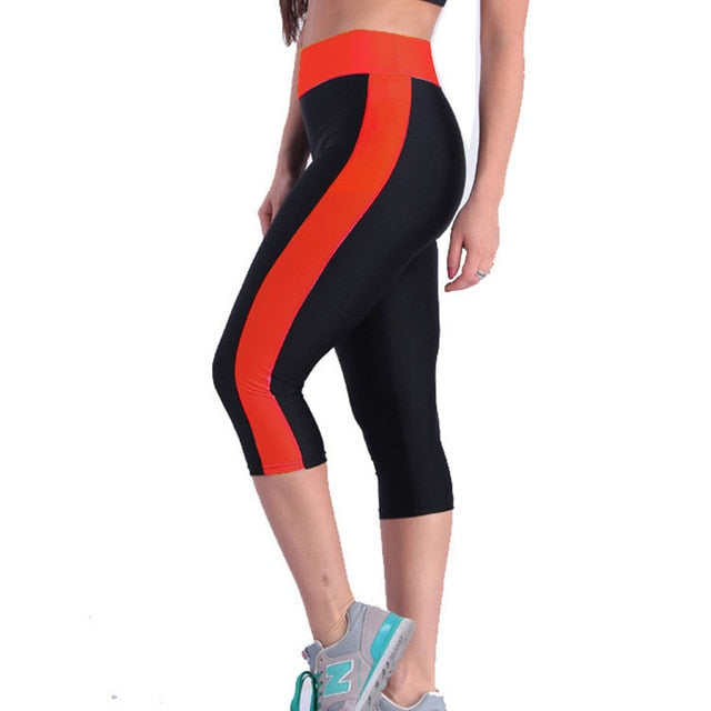 Women Sport Fitness Leggings Pants Side Puffs