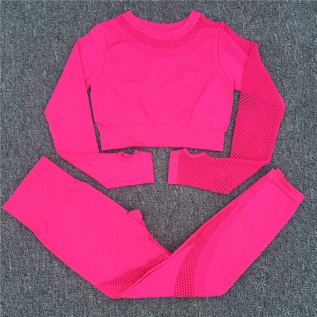 Yoga Set Women Sport Suit Gym Clothes 2 Piece