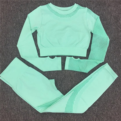 Yoga Set Women Sport Suit Gym Clothes 2 Piece