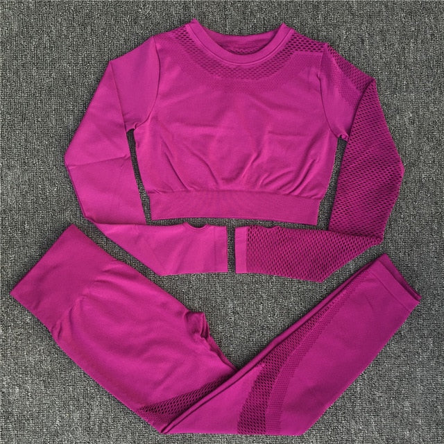 Yoga Set Women Sport Suit Gym Clothes 2 Piece