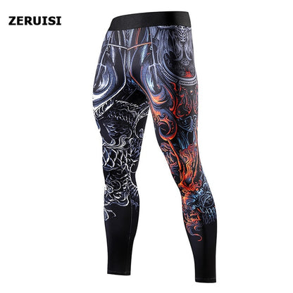 Compression Pants Running Pants Men Training Fitness Sports Sportswear Leggings Gym Jogging Pants Male Yoga Bottoms