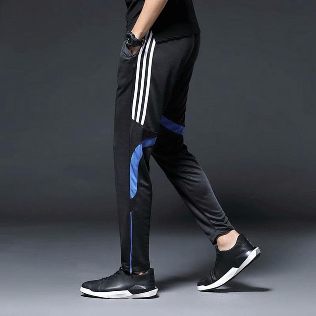 Men Sports Running Pants zipper Pockets Athletic