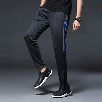 Men Sports Running Pants zipper Pockets Athletic