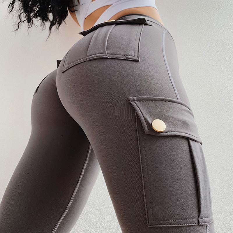 Women Yoga Pants High Waist Military Style Sport Leggings