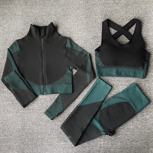 Women yoga set gym clothing Female Sport fitness