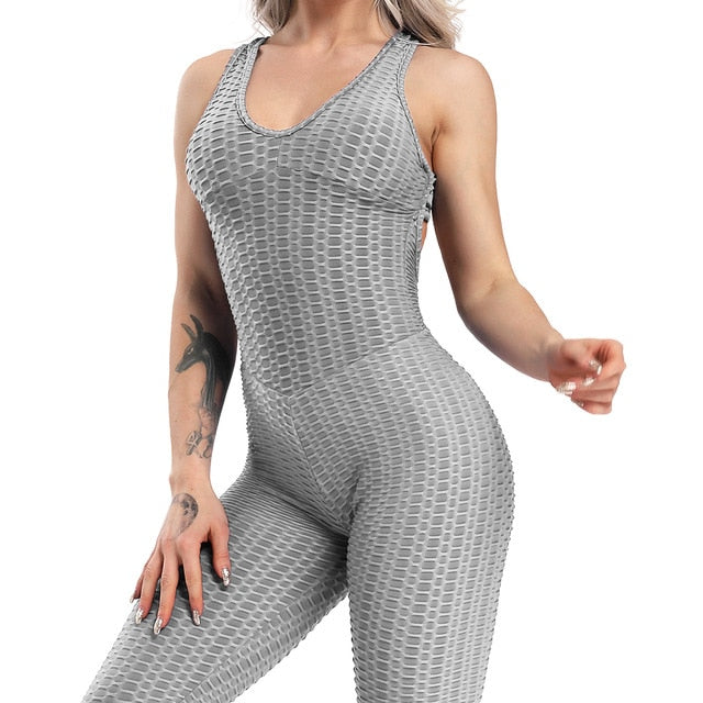 Fitness Women Sport Suit Jumpsuit Sexy Sleeveless