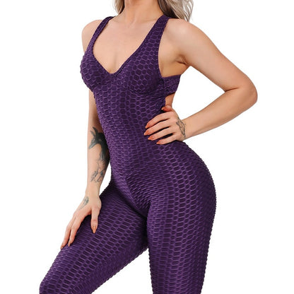 Fitness Women Sport Suit Jumpsuit Sexy Sleeveless