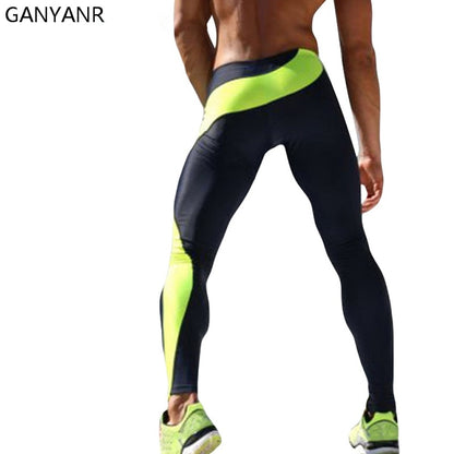 Brand Running Tights Men Compression Fitness