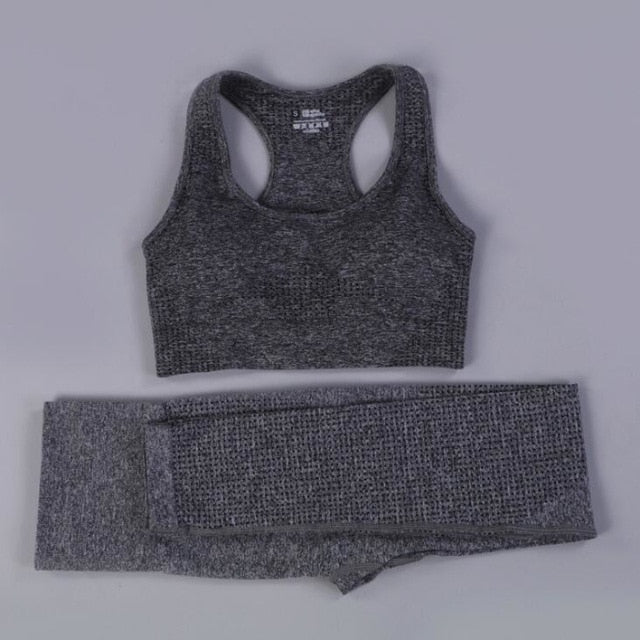 Seamless Yoga Set Fitness Sport Suits Gym Set Clothing