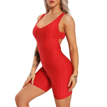 Fitness Women Sport Suit Jumpsuit Sexy Sleeveless