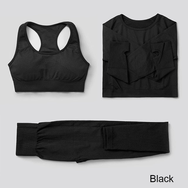 Women's tracksuit Seamless Yoga Set Gym Fitness