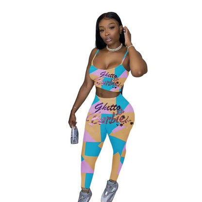 Skittles Candy Booty Two Piece Set Women Top