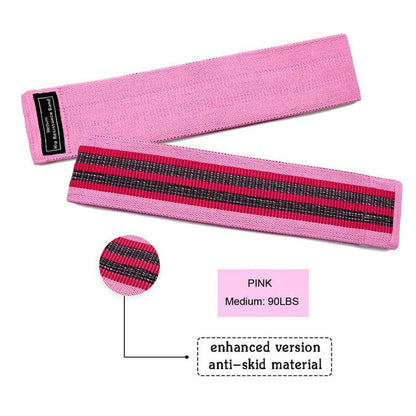 3 pcs fabric resistance bands booty band set gym equipment workout elastic rubber band